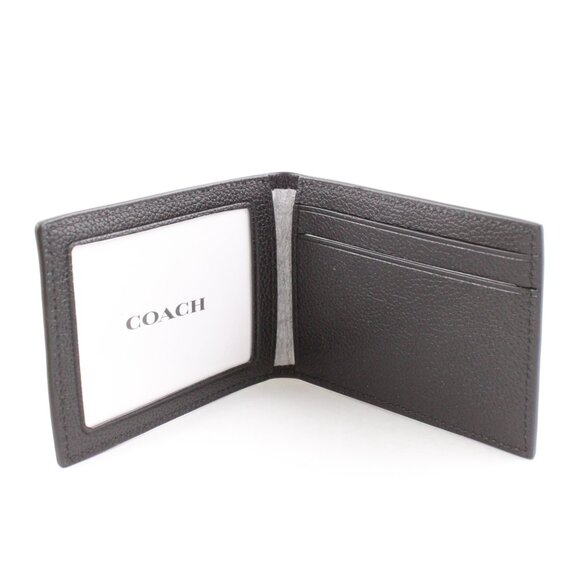 NIB Coach 3-in-1 Boxed Gift Set in Black with Leather Wallet, Insert & a Key Fob - Picture 3 of 10